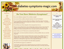 Tablet Screenshot of diabetes-symptoms-magic.com